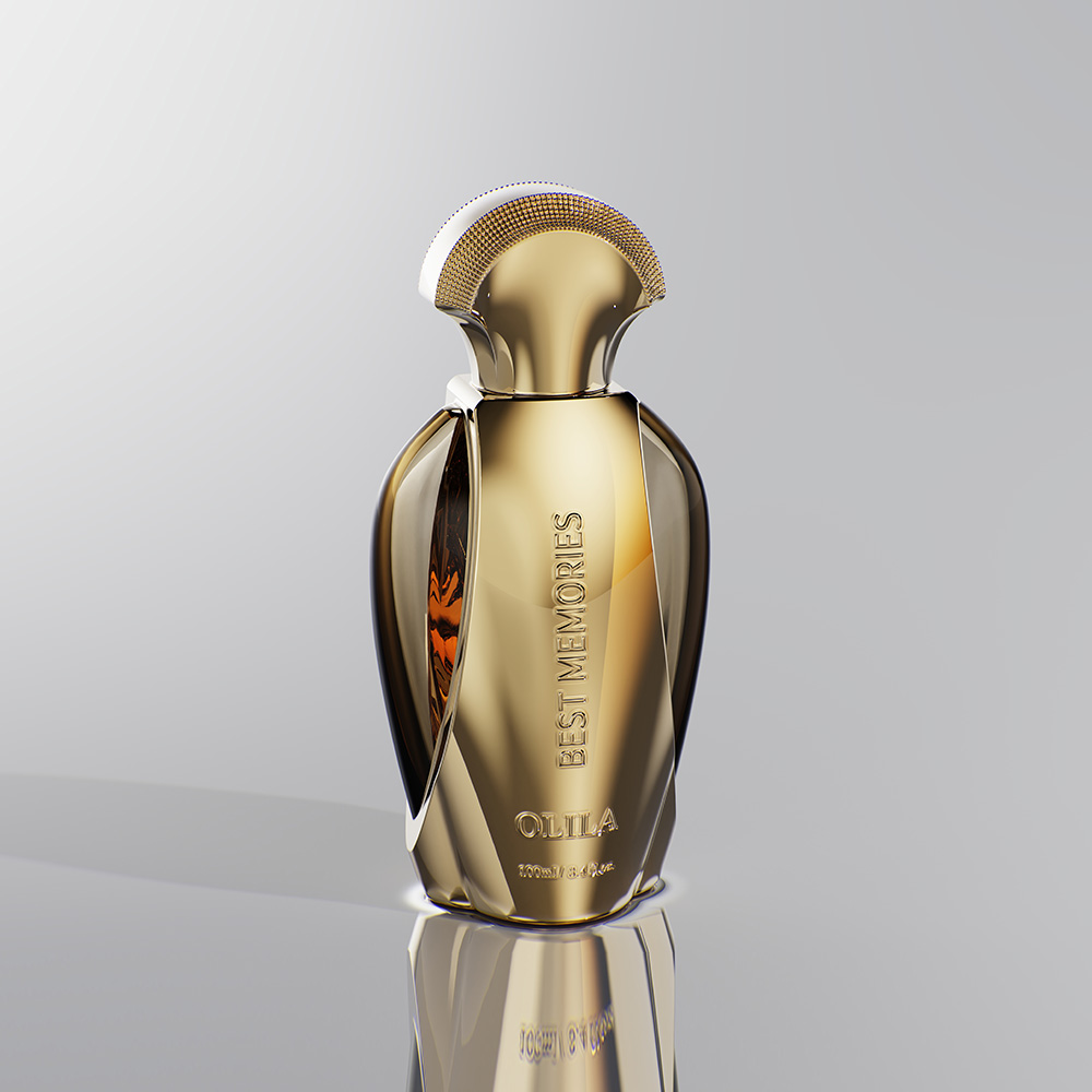 Gold Foil Stamping Perfume Bottle