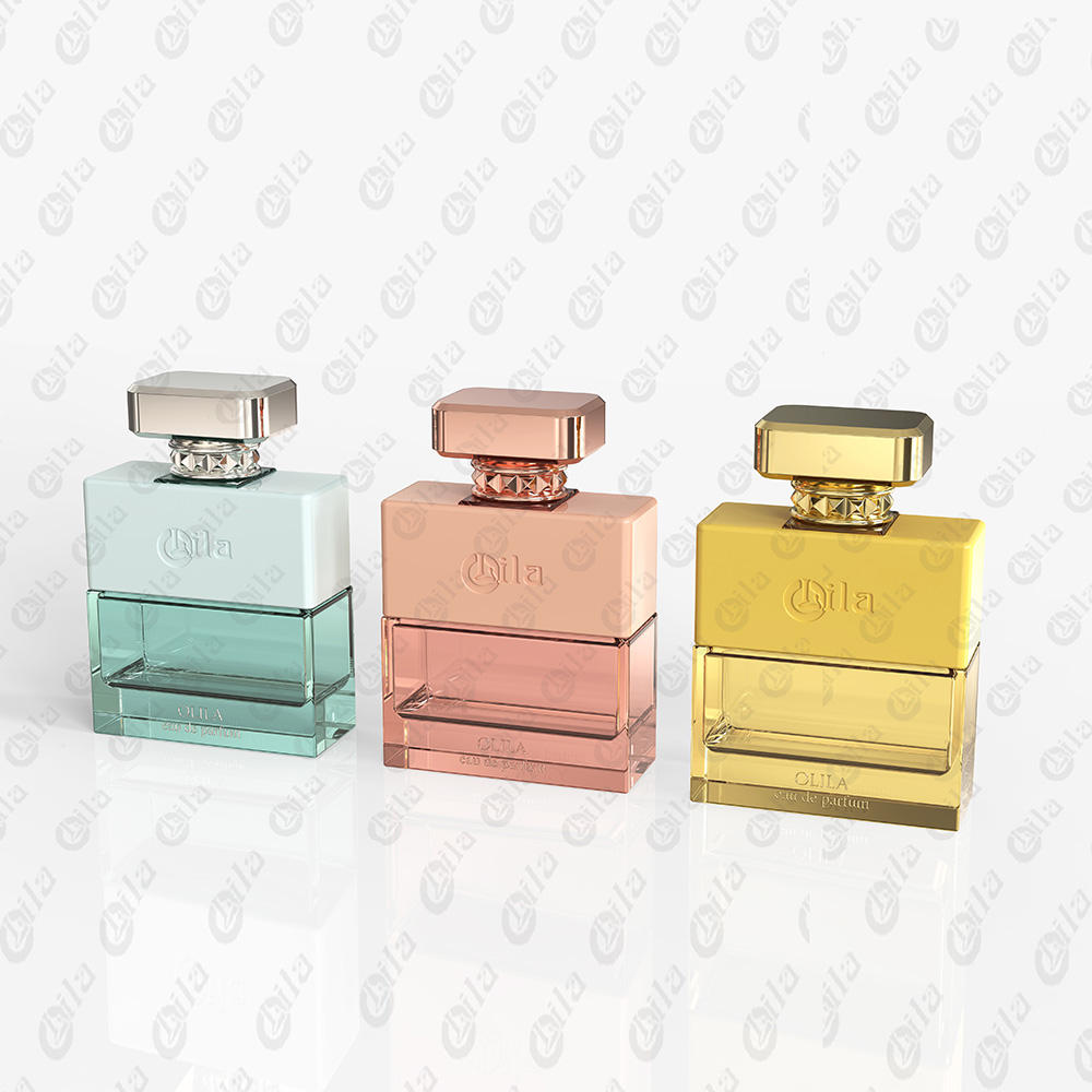 Studded Metallic Cap Perfume Bottle