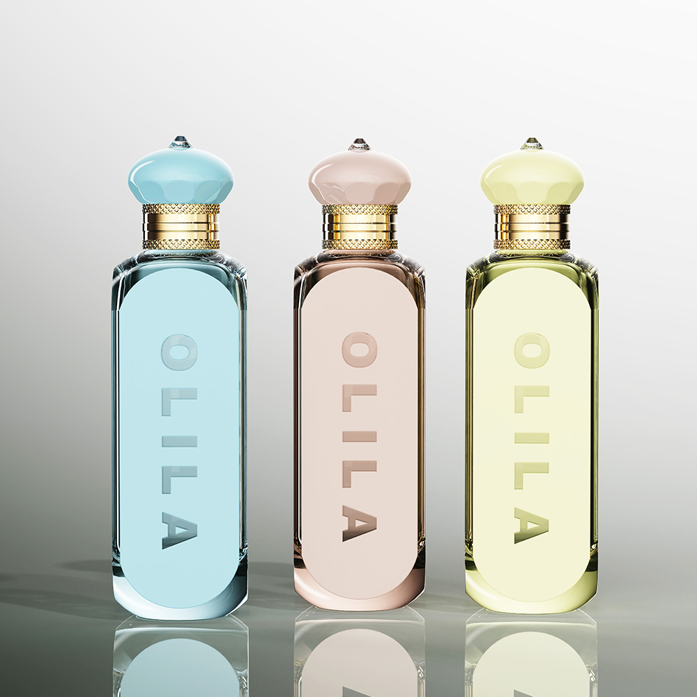 Pastel Tall Rectangular Perfume Bottle