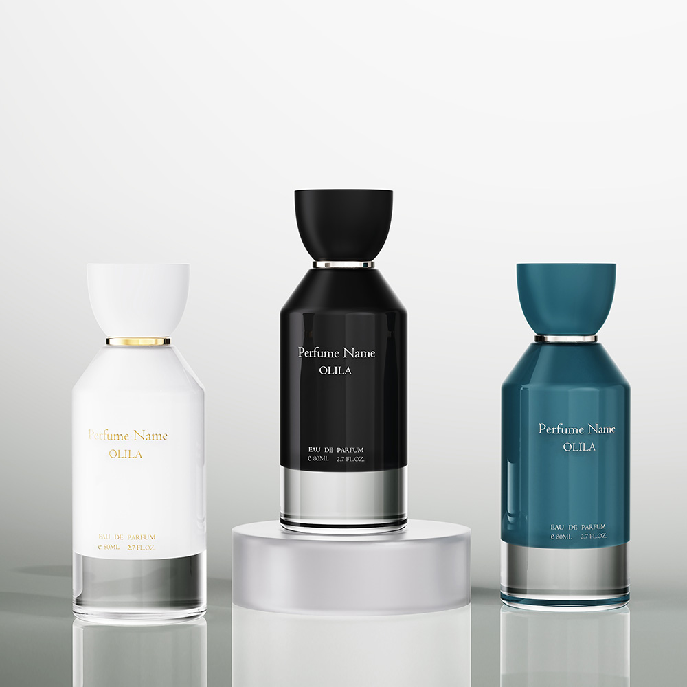 Sculpted Bowl Cap Perfume Bottle