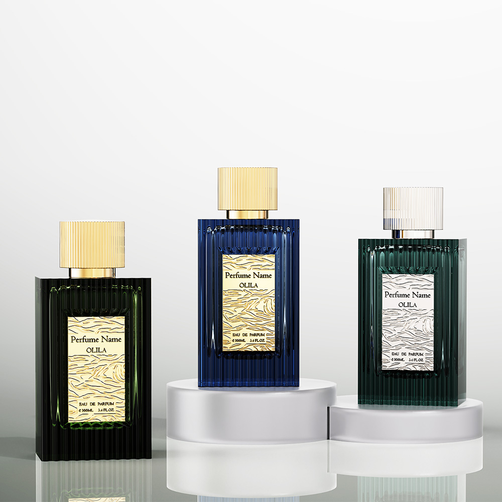 Refillable Square Glass Fragrance Atomizer Bottles