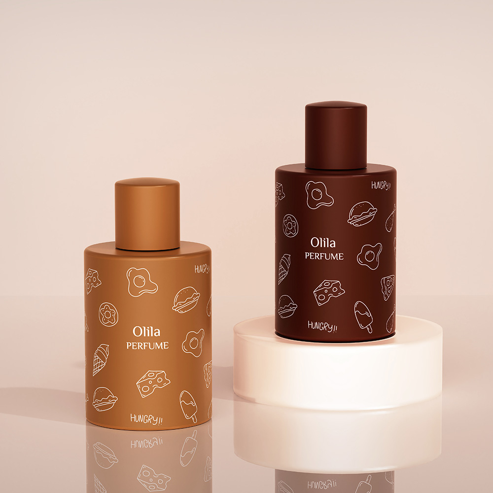 Playful Doodle Motif Perfume Bottle