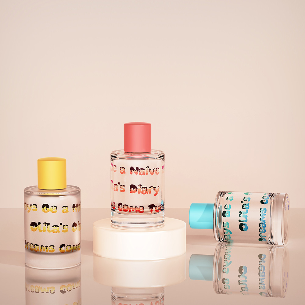 Colorful Phrase Wrap Perfume Bottle