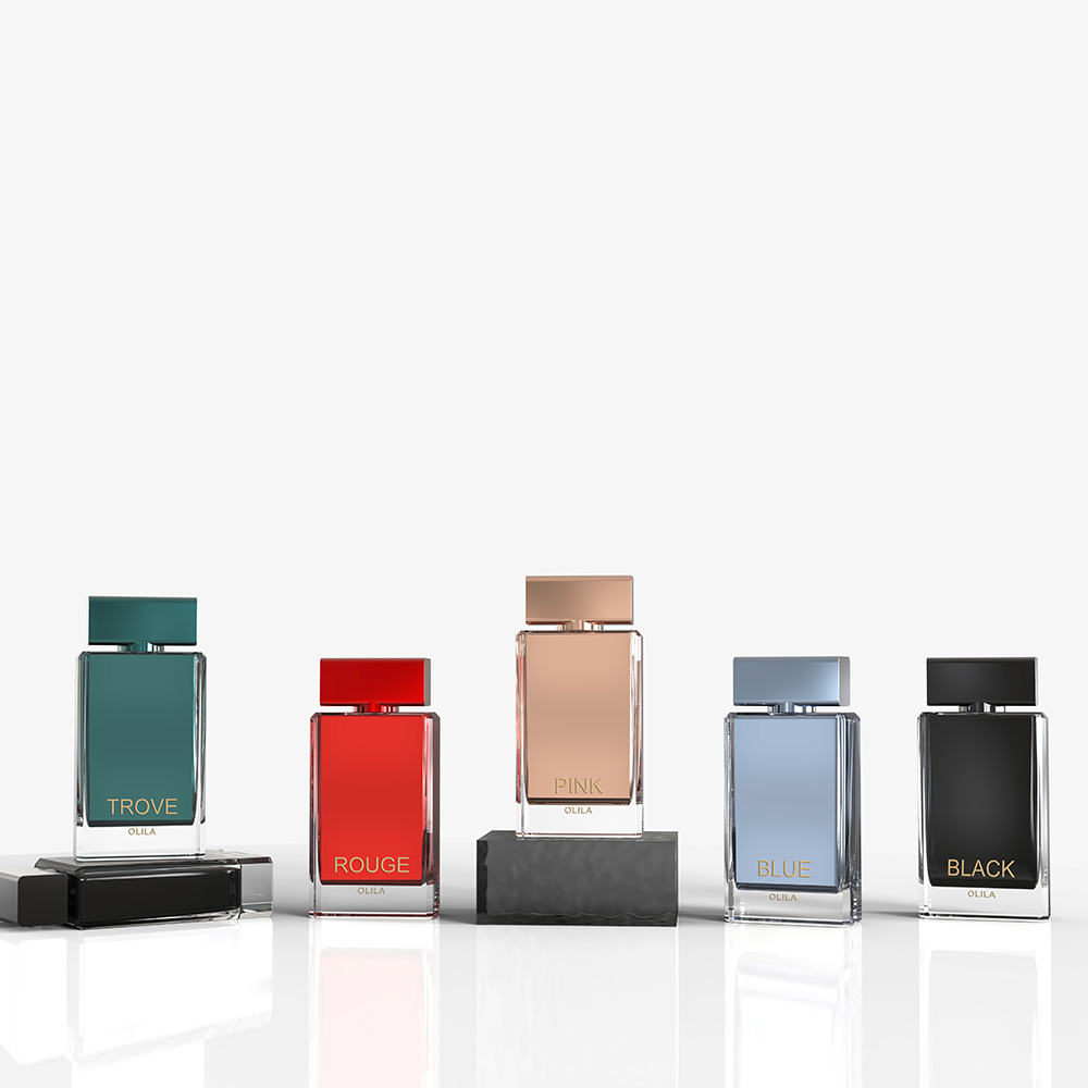 Bold Color Block Perfume Bottle