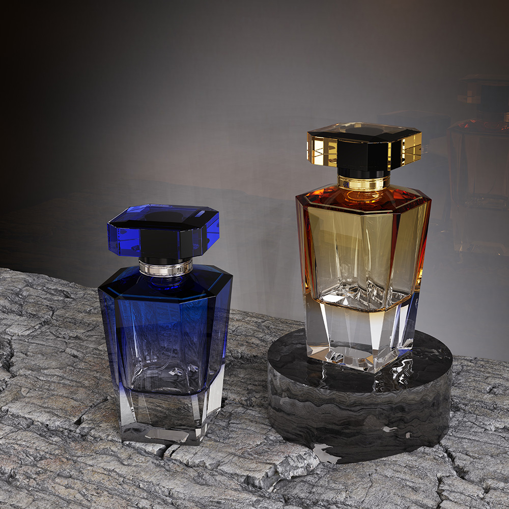 Faceted Jewel Cap Perfume Bottle