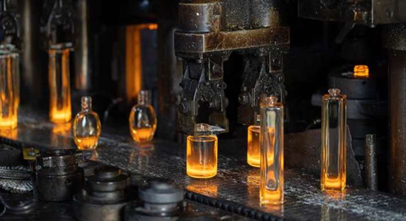 Manufacturing process of perfume bottle glass