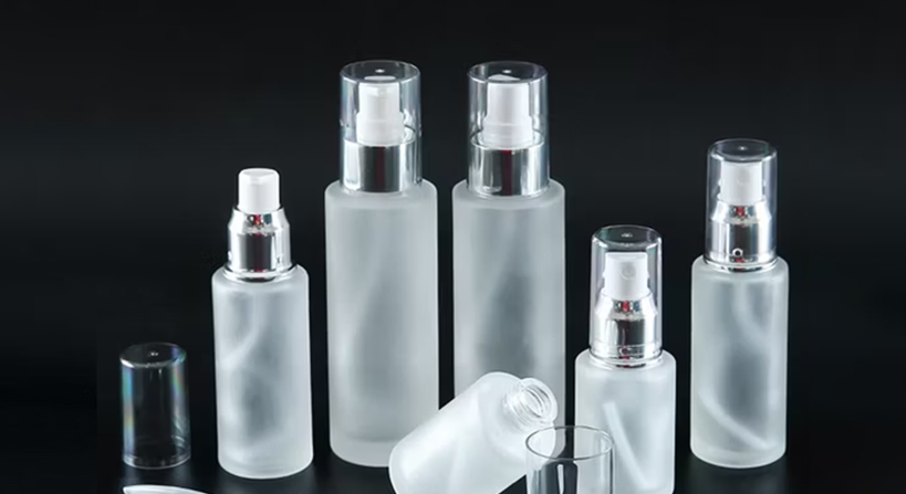 Premium borosilicate glass perfume bottle with minimalist design