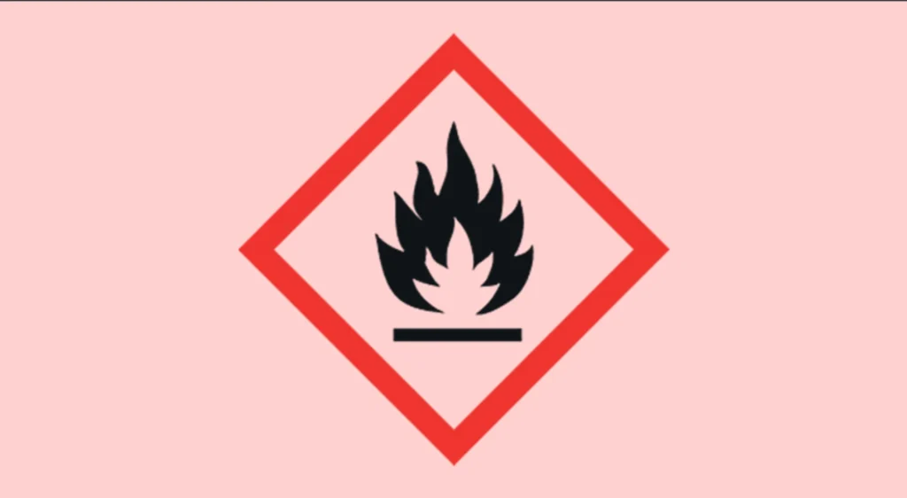 flammable mark